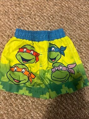 Nickelodeon Yellow & Blue Teenage Mutant Ninja Turtles Swim Shorts